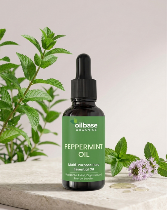 Oilbase Organics Pure Peppermint Essential Oil  | 30ml and 50 ml